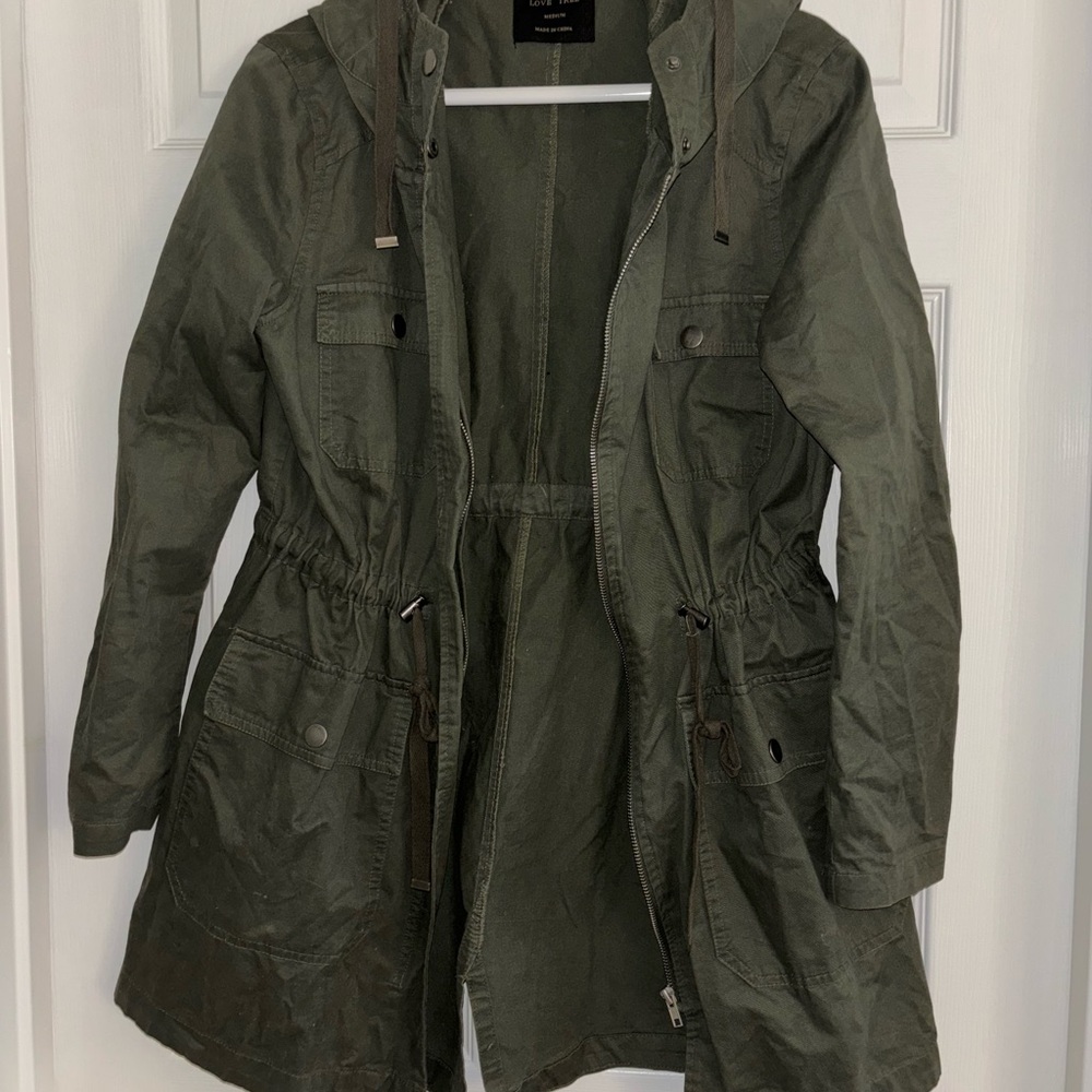Adjustable Green Utility Jacket - image 1